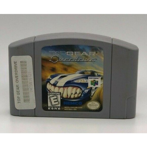 Top Gear Overdrive - N64 – The Video Game Cavern Top Gear Overdrive (Nintendo 64, 1998)